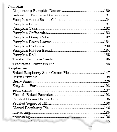 Index page